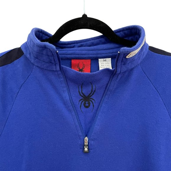 Spyder Men’s Half Zip Wind Protector Fleece Stretch Pullover Size Medium - Picture 7 of 12